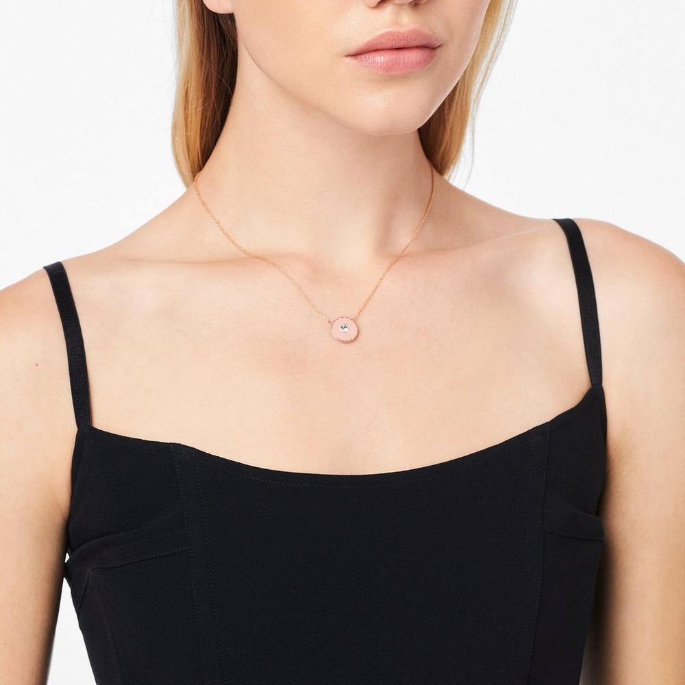 Collar Marc Jacobs Medallion Pendant Mujer Rosas Doradas | RGXW-62715