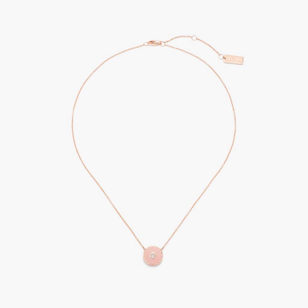 Collar Marc Jacobs Medallion Pendant Mujer Rosas Doradas | RGXW-62715