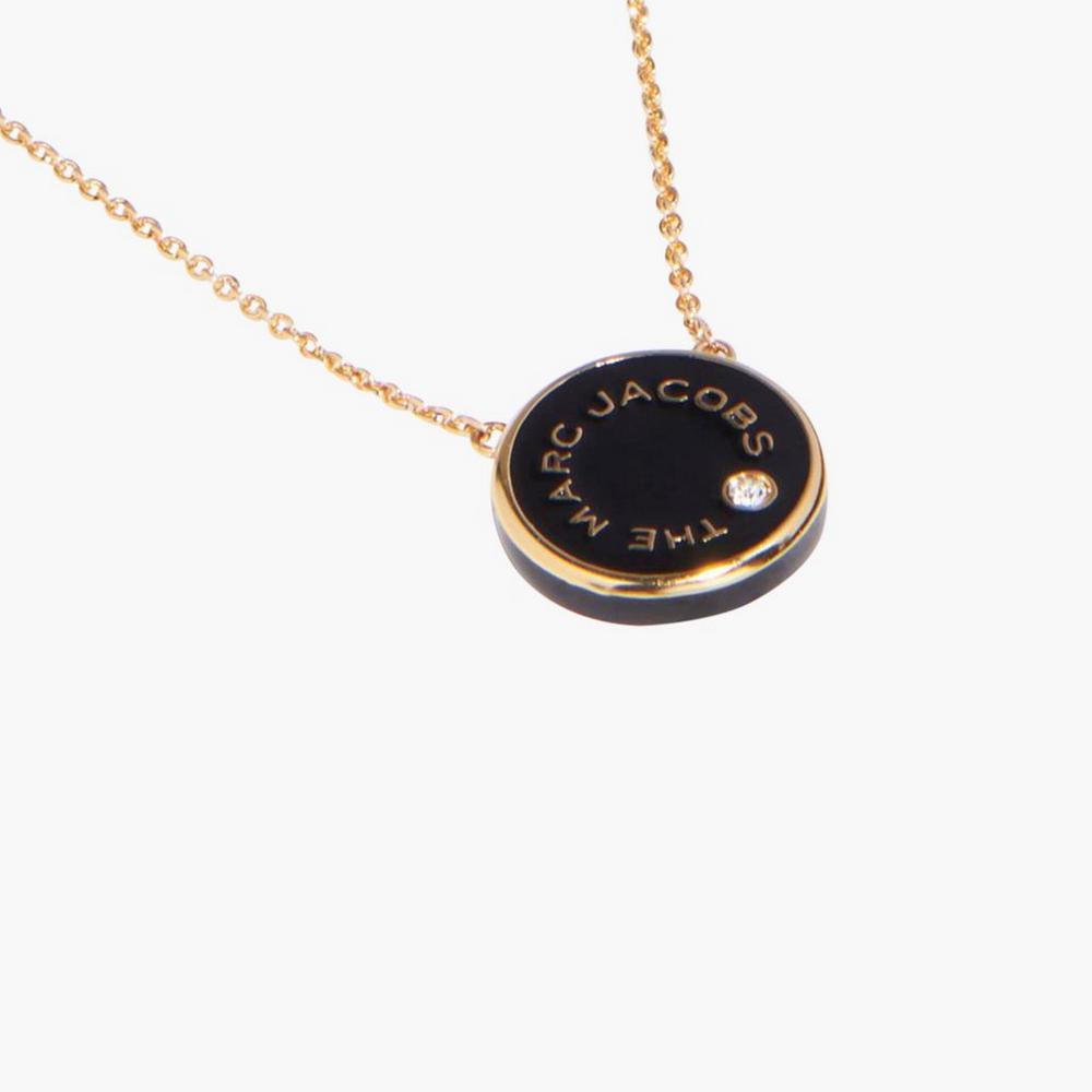 Collar Marc Jacobs Medallion Pendant Mujer Creme Doradas | WPSG-54176