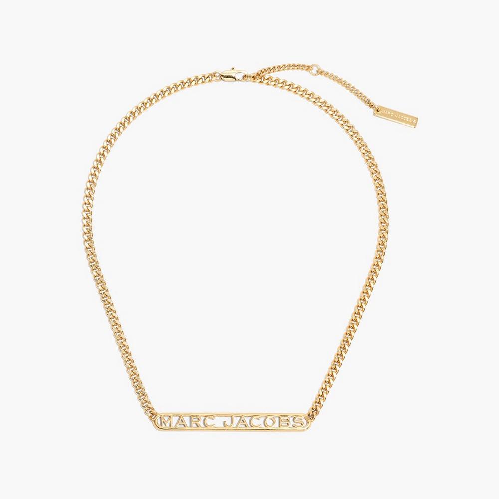 Collar Marc Jacobs Monogram Chain Mujer Doradas | IJKF-69325