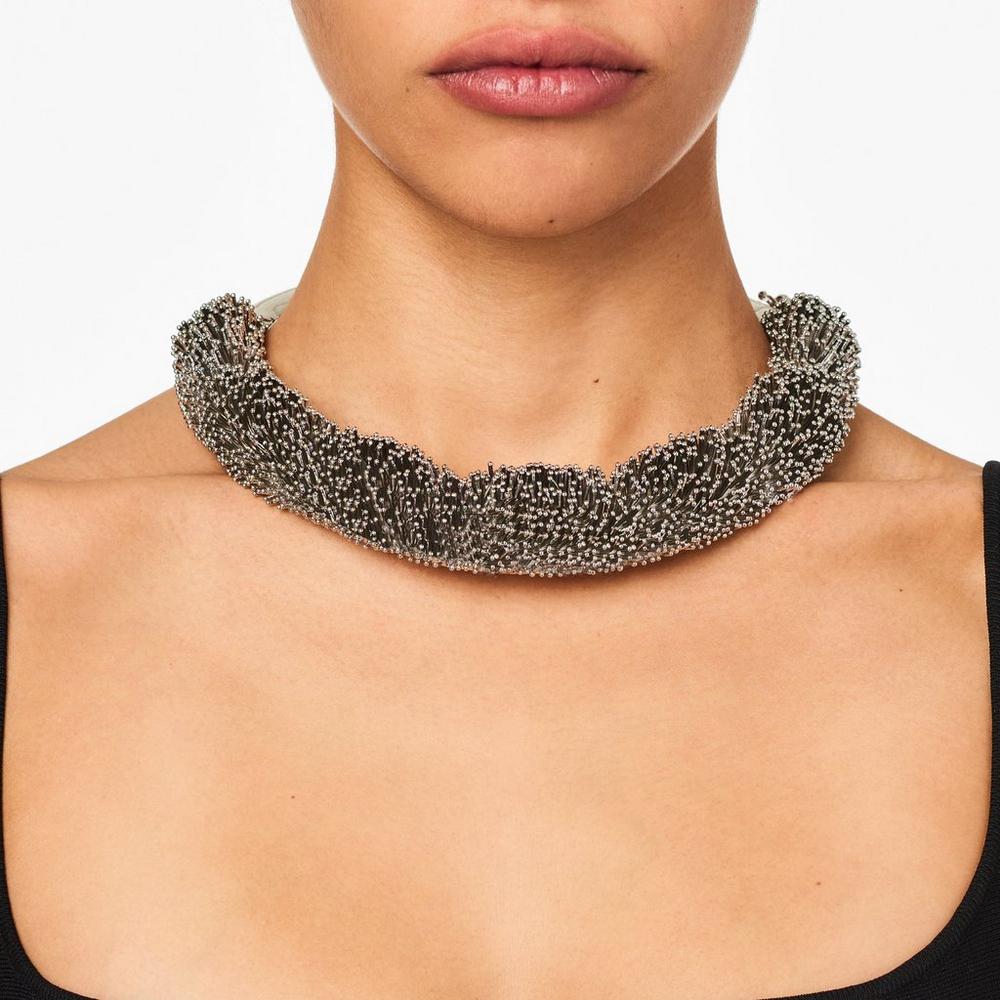 Collar Marc Jacobs Seaburst Mujer Plateadas | FLRS-16597