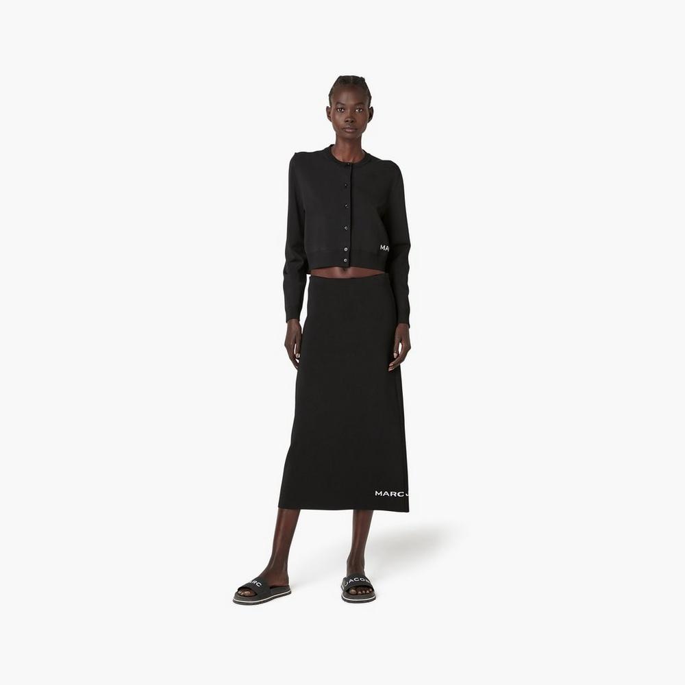 Cárdigan Marc Jacobs Cropped Mujer Negras | AVGL-60849