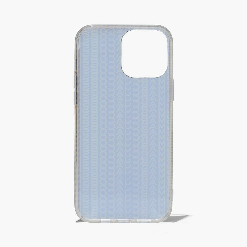 Fundas de Móvil Marc Jacobs Monogram iPhone Case 14 Max Mujer Gris Verde | EBZR-34029