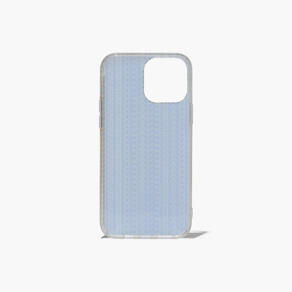 Fundas de Móvil Marc Jacobs Monogram iPhone Case 14 Mujer Gris Verde | NYDA-61529