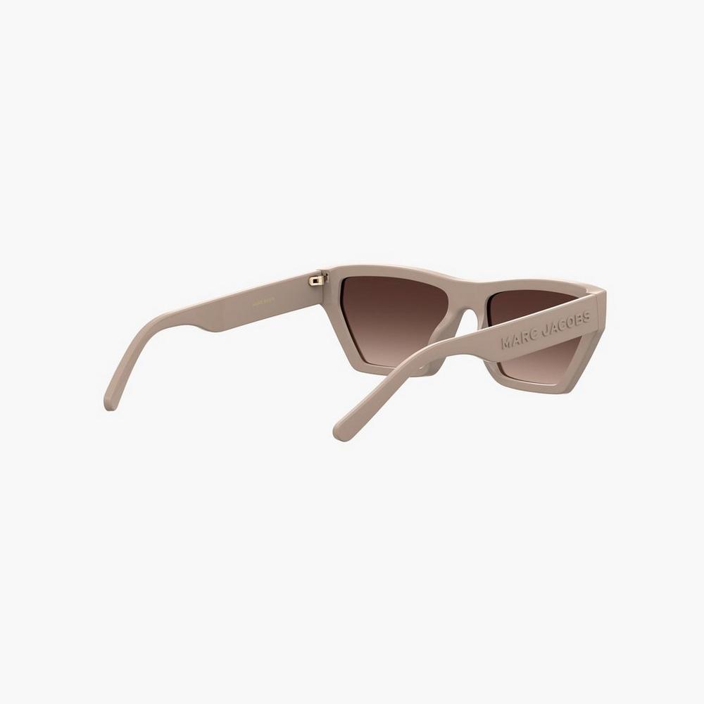 Gafas de Sol Marc Jacobs Cat Eye Mujer Beige | KGYU-32571