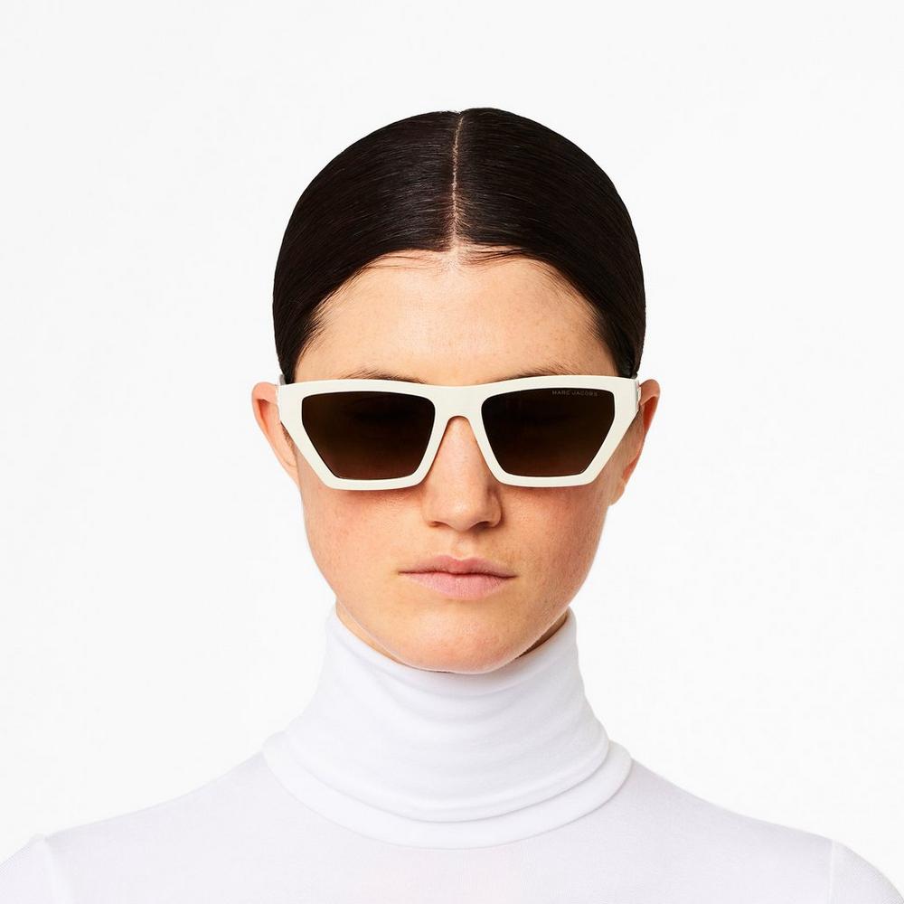 Gafas de Sol Marc Jacobs Cat Eye Mujer Ivory | GDXI-24657