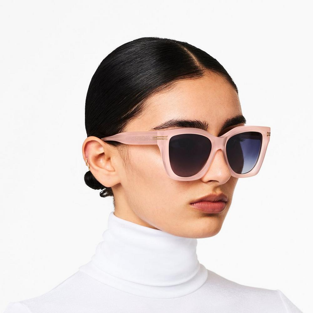 Gafas de Sol Marc Jacobs Icon Edge Oversized Square Mujer Rosas | DAUO-74198