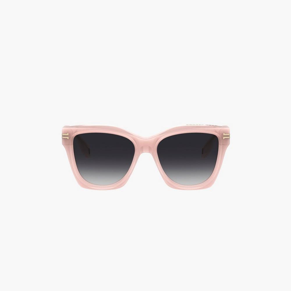 Gafas de Sol Marc Jacobs Icon Edge Oversized Square Mujer Rosas | DAUO-74198