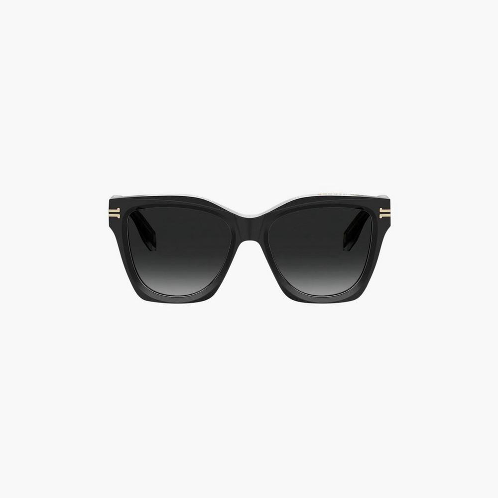 Gafas de Sol Marc Jacobs Icon Edge Oversized Square Mujer Negras | JNBU-85790