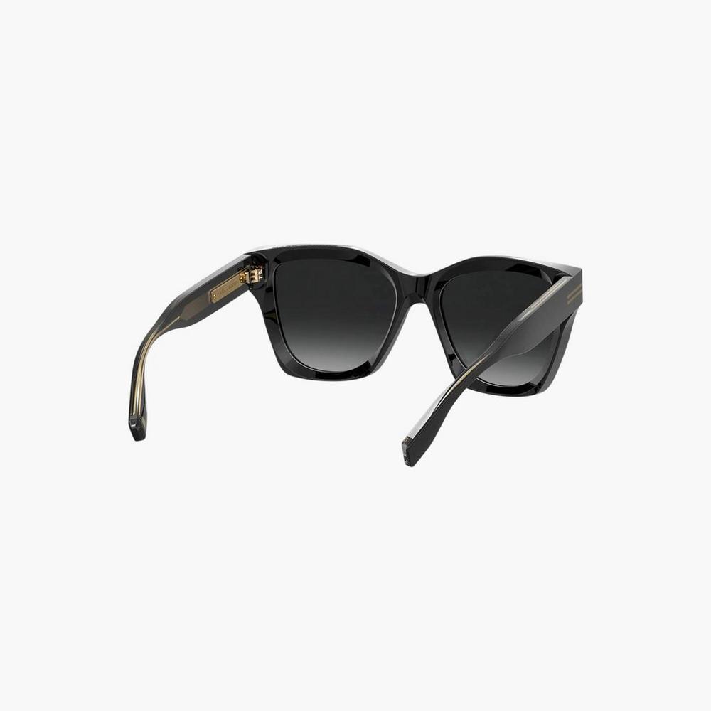 Gafas de Sol Marc Jacobs Icon Edge Oversized Square Mujer Negras | JNBU-85790