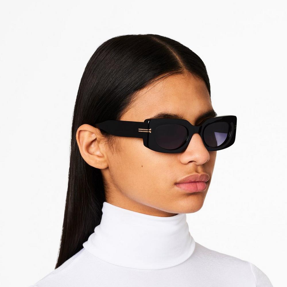 Gafas de Sol Marc Jacobs Icon Rectangular Mujer Negras | HZSU-04793