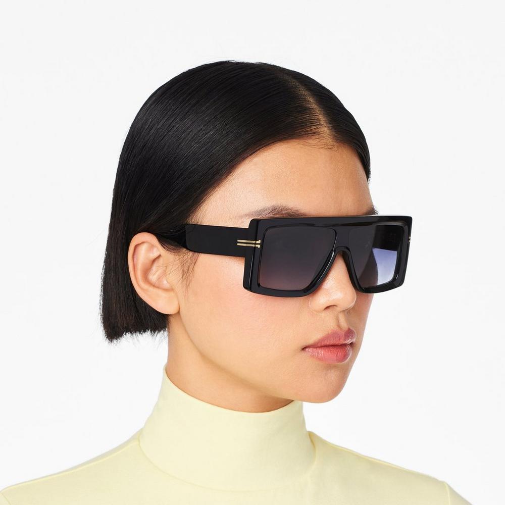 Gafas de Sol Marc Jacobs Icon Rectangular Mujer Negras | KLSF-70341