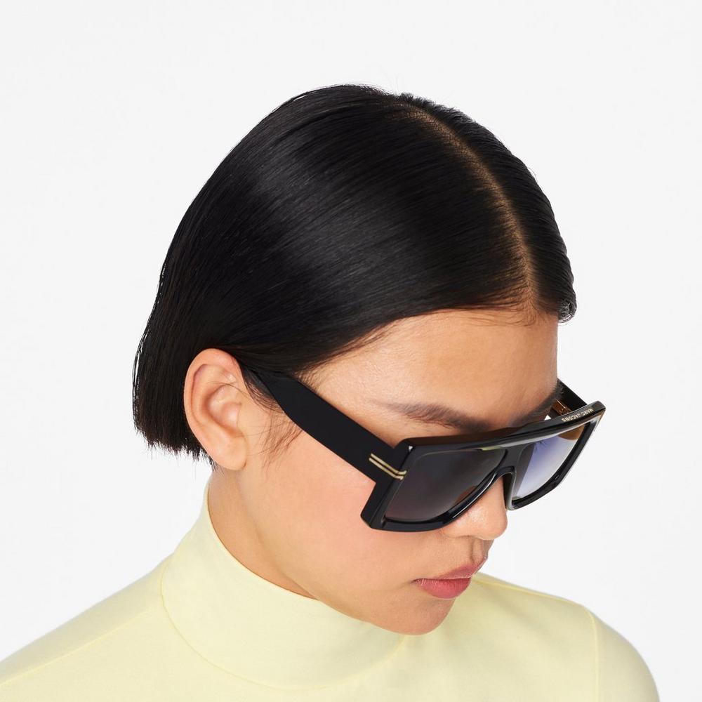 Gafas de Sol Marc Jacobs Icon Rectangular Mujer Negras | KLSF-70341