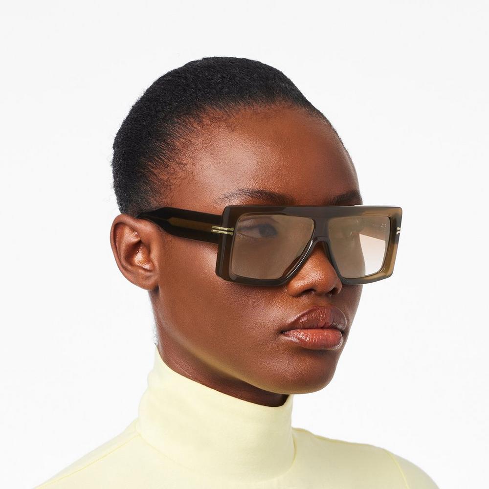 Gafas de Sol Marc Jacobs Icon Rectangular Mujer Verde Oliva | PJRZ-83925