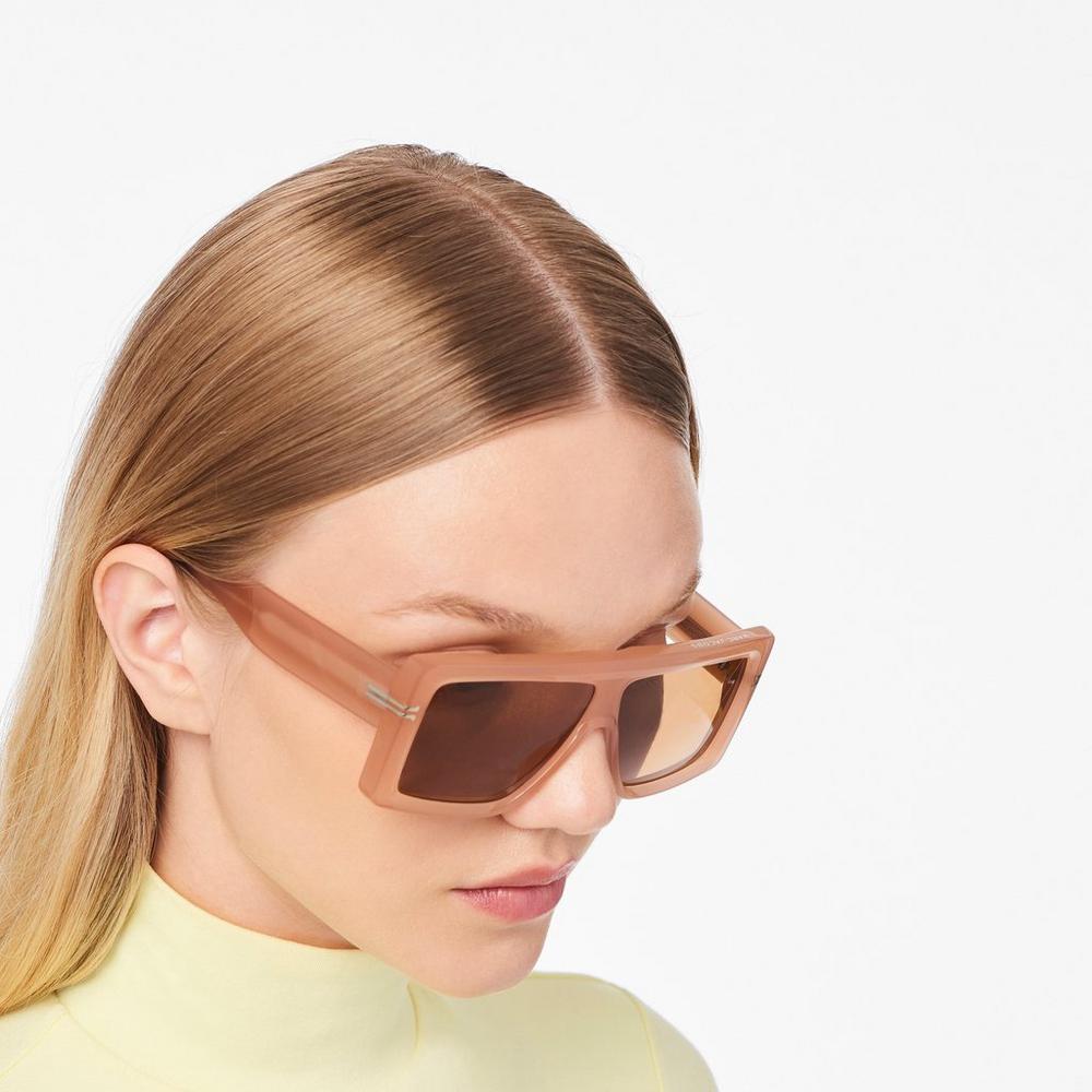 Gafas de Sol Marc Jacobs Icon Rectangular Mujer Marrones | SMIC-82491