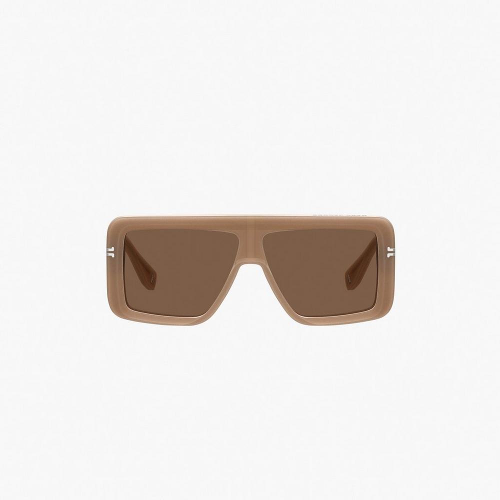 Gafas de Sol Marc Jacobs Icon Rectangular Mujer Marrones | SMIC-82491