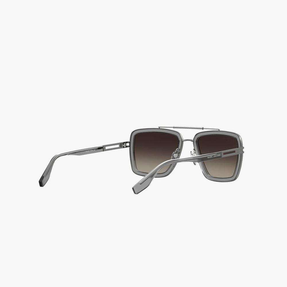 Gafas de Sol Marc Jacobs Icon Square Pilot Mujer Gris | LGAQ-18530