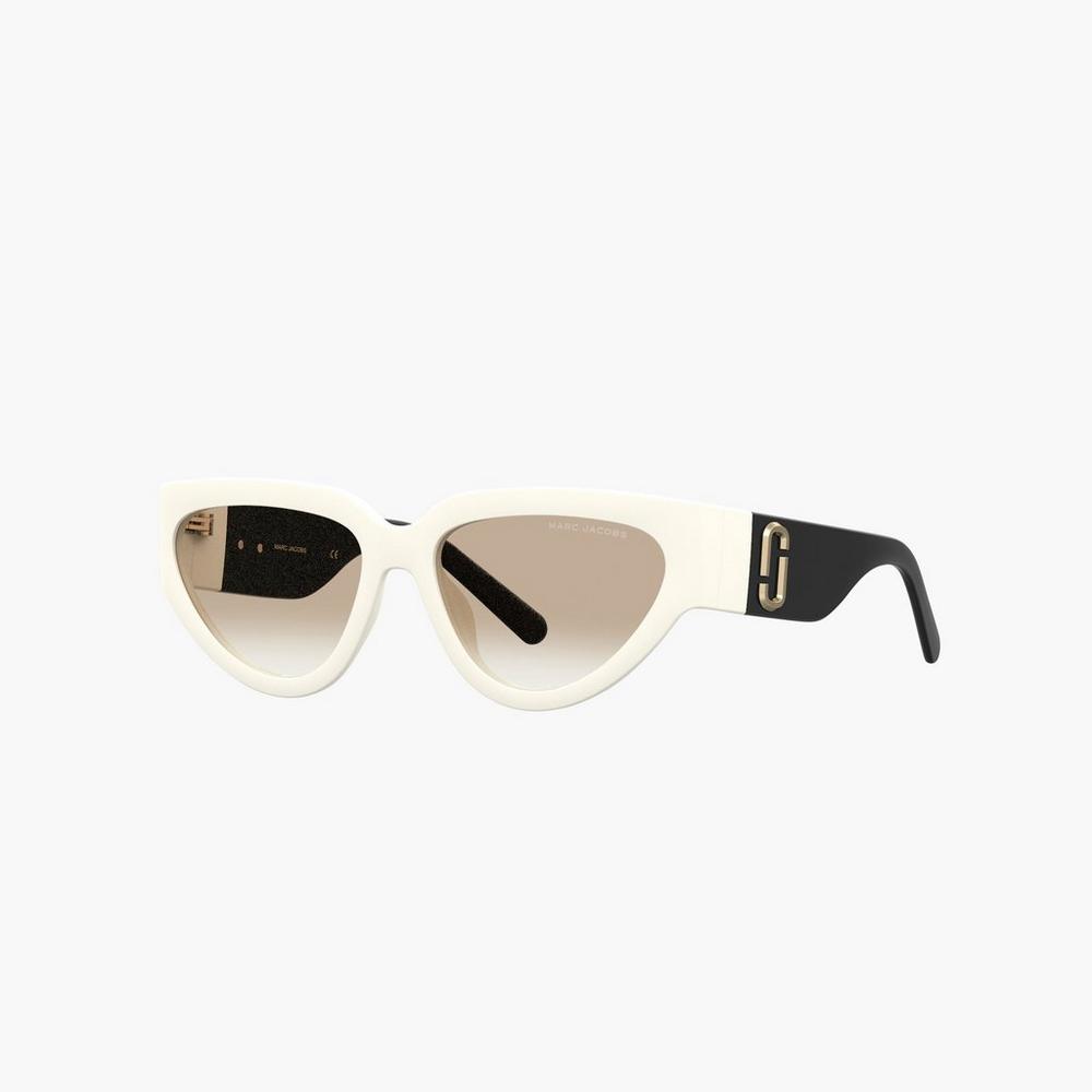 Gafas de Sol Marc Jacobs J Marc Cat Eye Mujer Blancas Negras | ARME-27380