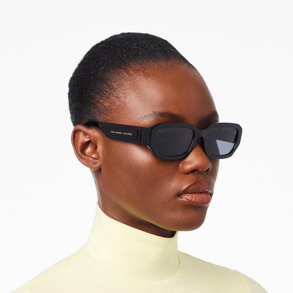 Gafas de Sol Marc Jacobs J Marc Rectangular Mujer Negras | BTJO-36420