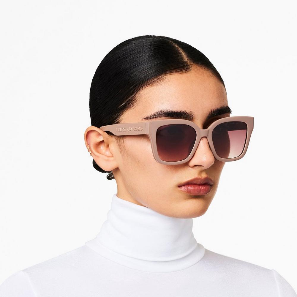 Gafas de Sol Marc Jacobs Square Mujer Beige | EFDO-01738