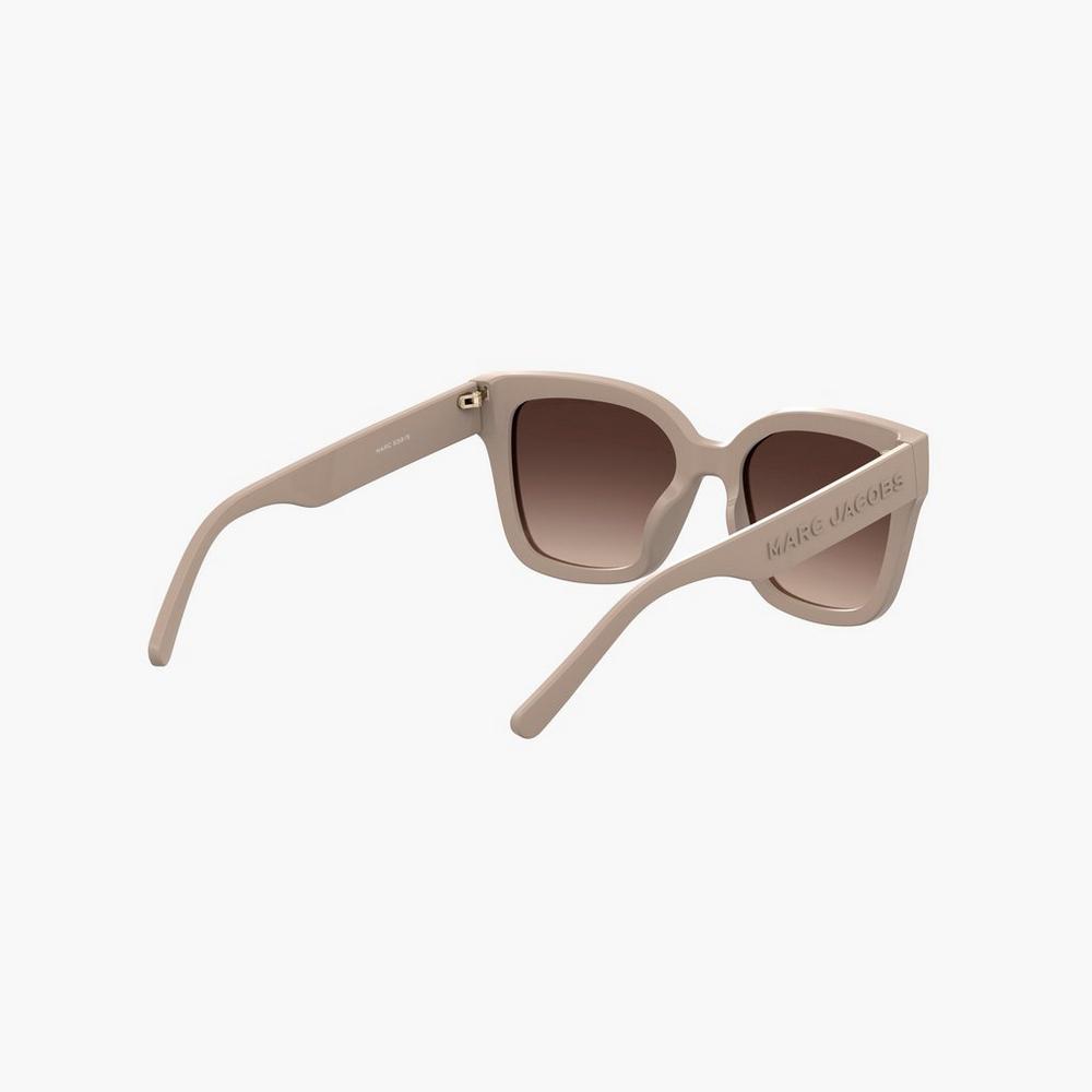 Gafas de Sol Marc Jacobs Square Mujer Beige | EFDO-01738