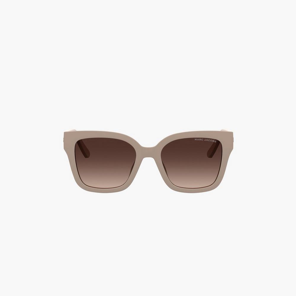 Gafas de Sol Marc Jacobs Square Mujer Beige | EFDO-01738