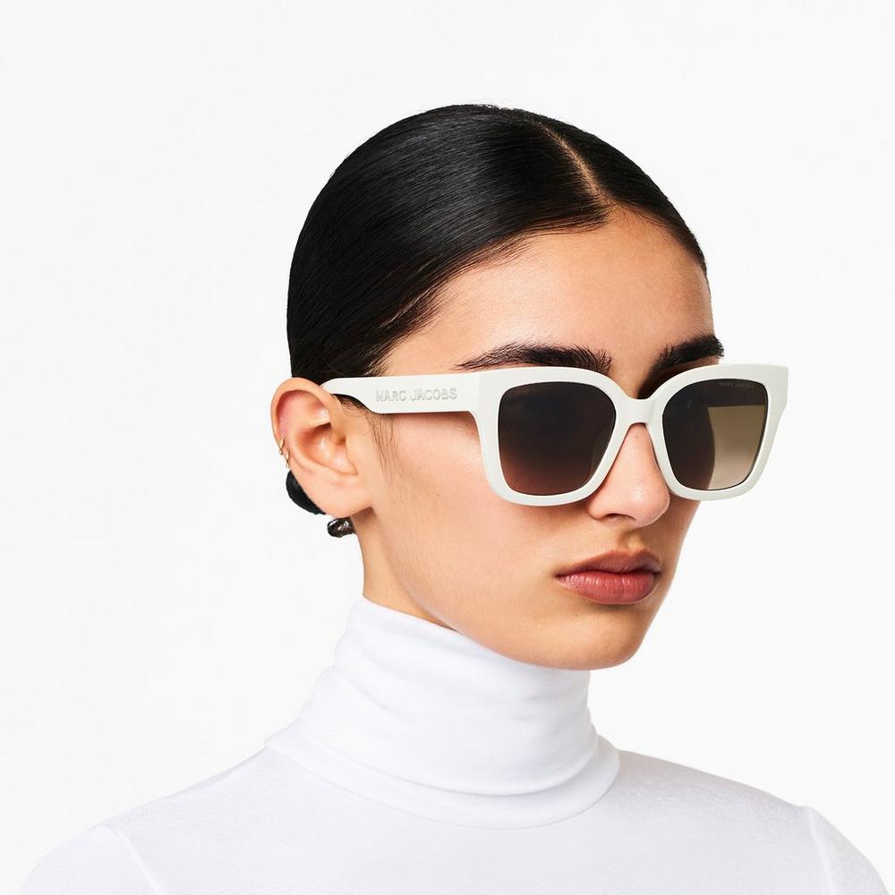 Gafas de Sol Marc Jacobs Square Mujer Ivory | ERWS-50827