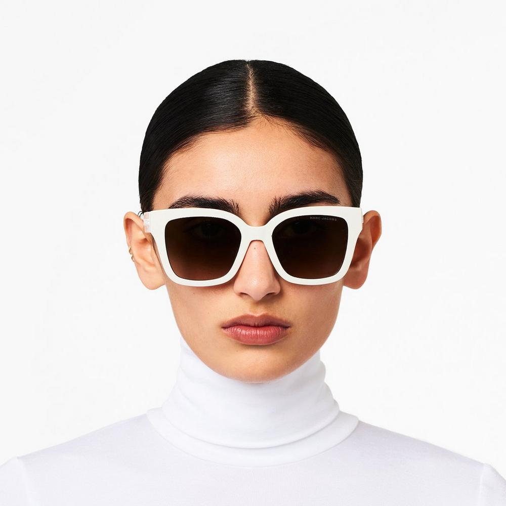 Gafas de Sol Marc Jacobs Square Mujer Ivory | ERWS-50827