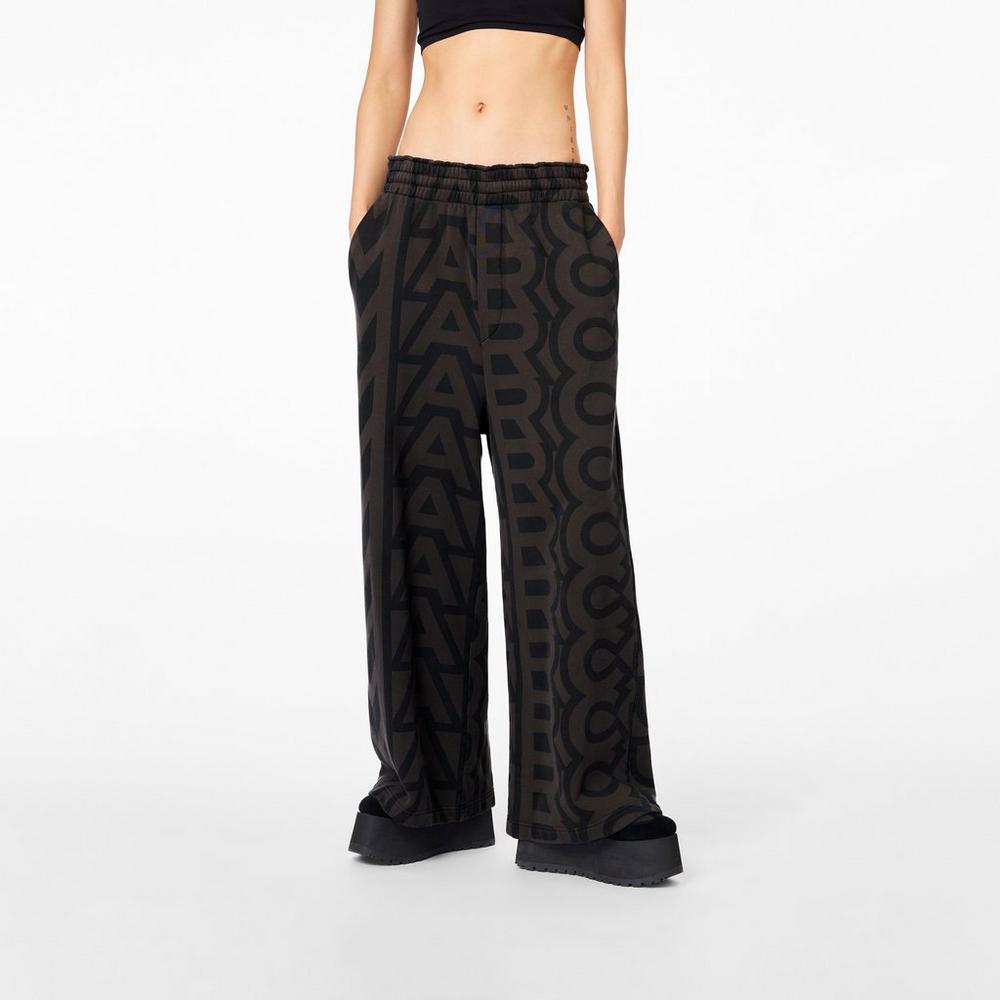 Pantalones Marc Jacobs Monogram Oversized Sweatpants Mujer Negras | BZAE-09418