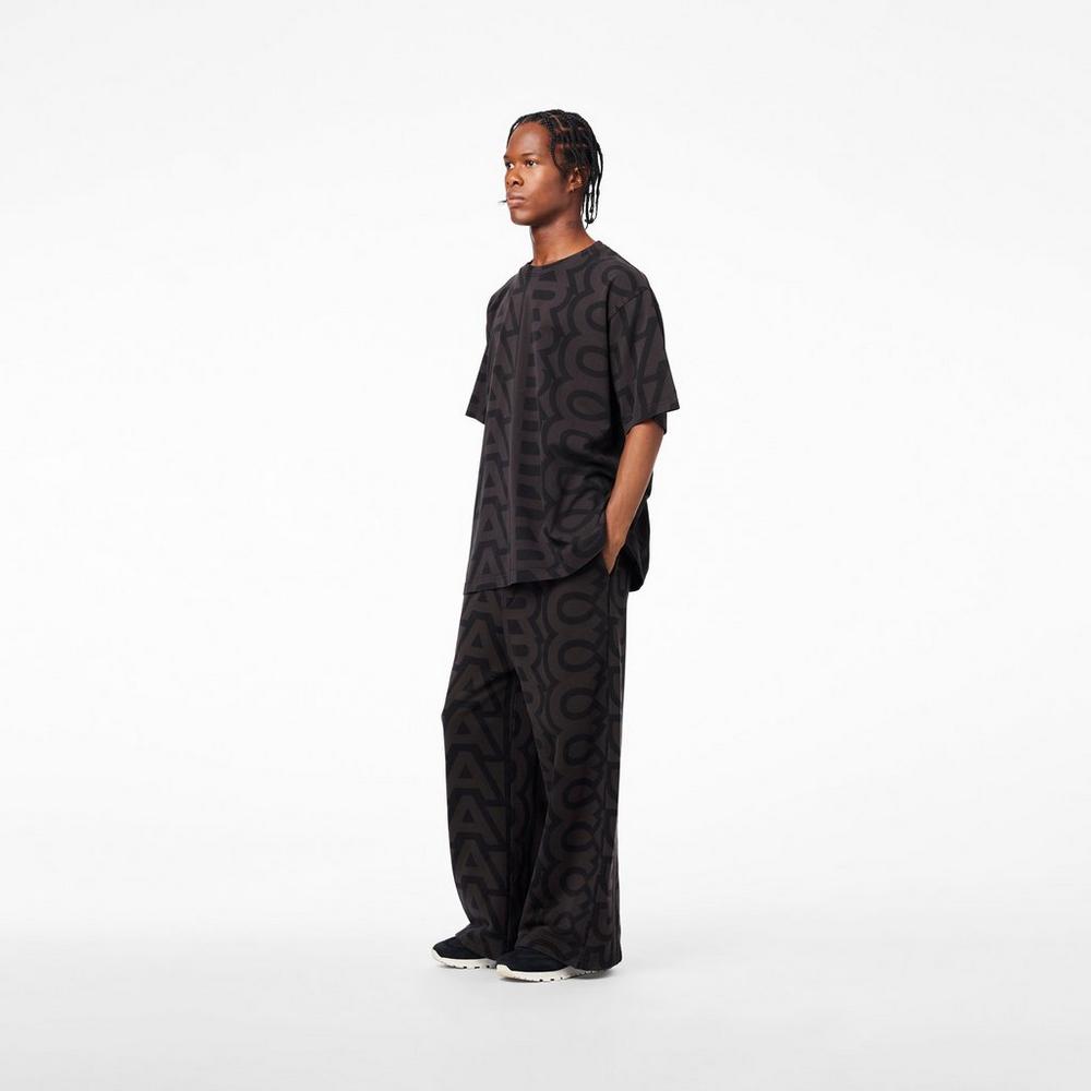 Pantalones Marc Jacobs Monogram Oversized Sweatpants Mujer Negras | BZAE-09418