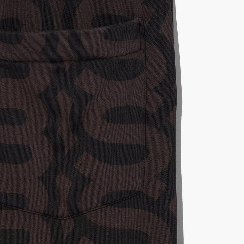 Pantalones Marc Jacobs Monogram Oversized Sweatpants Mujer Negras | BZAE-09418