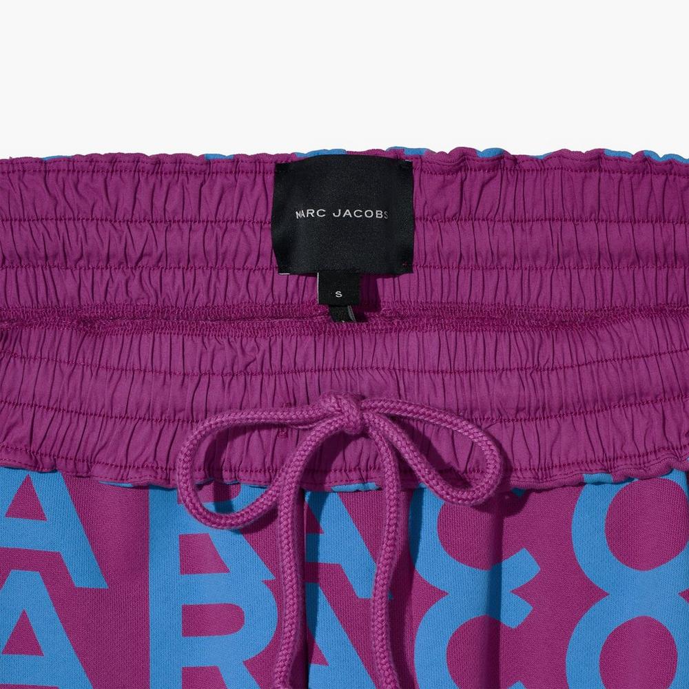 Pantalones Marc Jacobs Monogram Oversized Sweatpants Mujer Moradas Azules | DJOA-82470