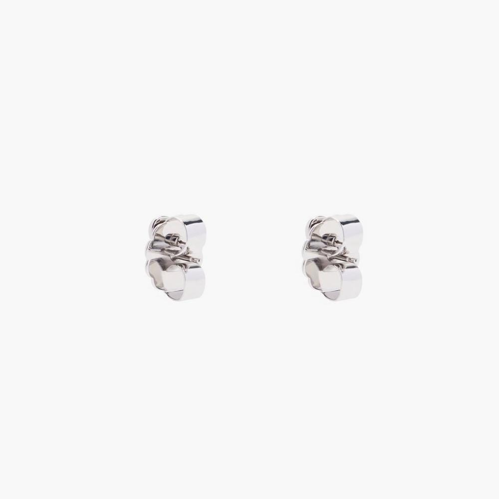 Pendientes Marc Jacobs Charmed Heart Studs Mujer Plateadas | ONFT-94712