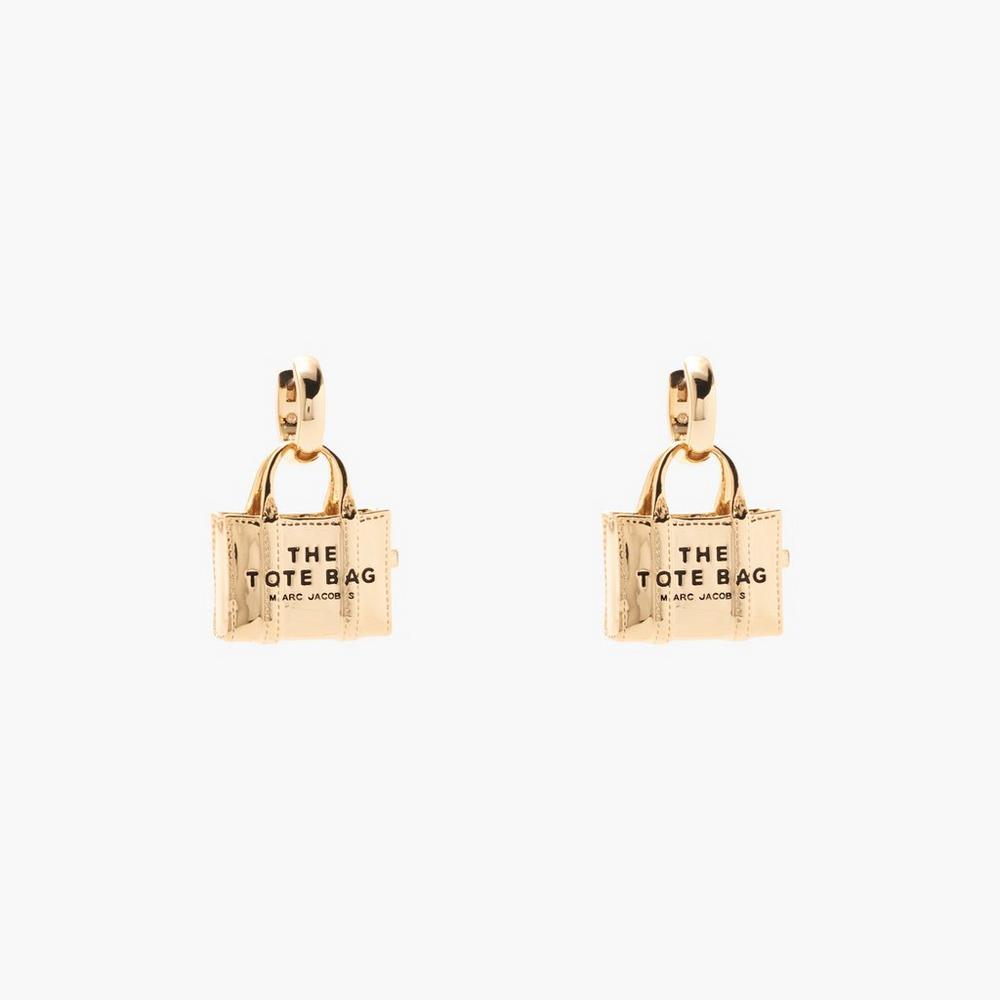 Pendientes Marc Jacobs Charms Mujer Verde Menta Doradas | GWYJ-80139