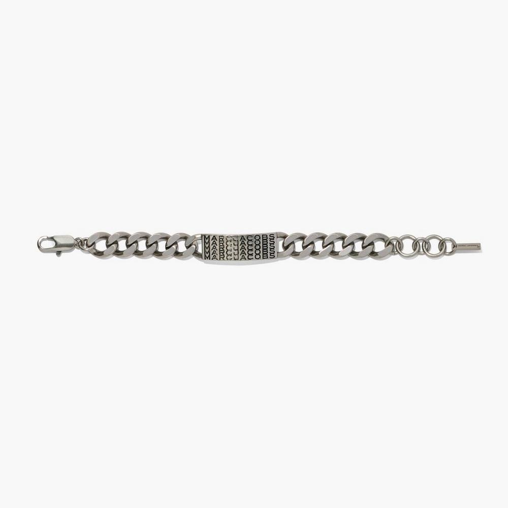 Pulsera Marc Jacobs Barcode Monogram ID Chain Mujer Plateadas | DCYX-81734