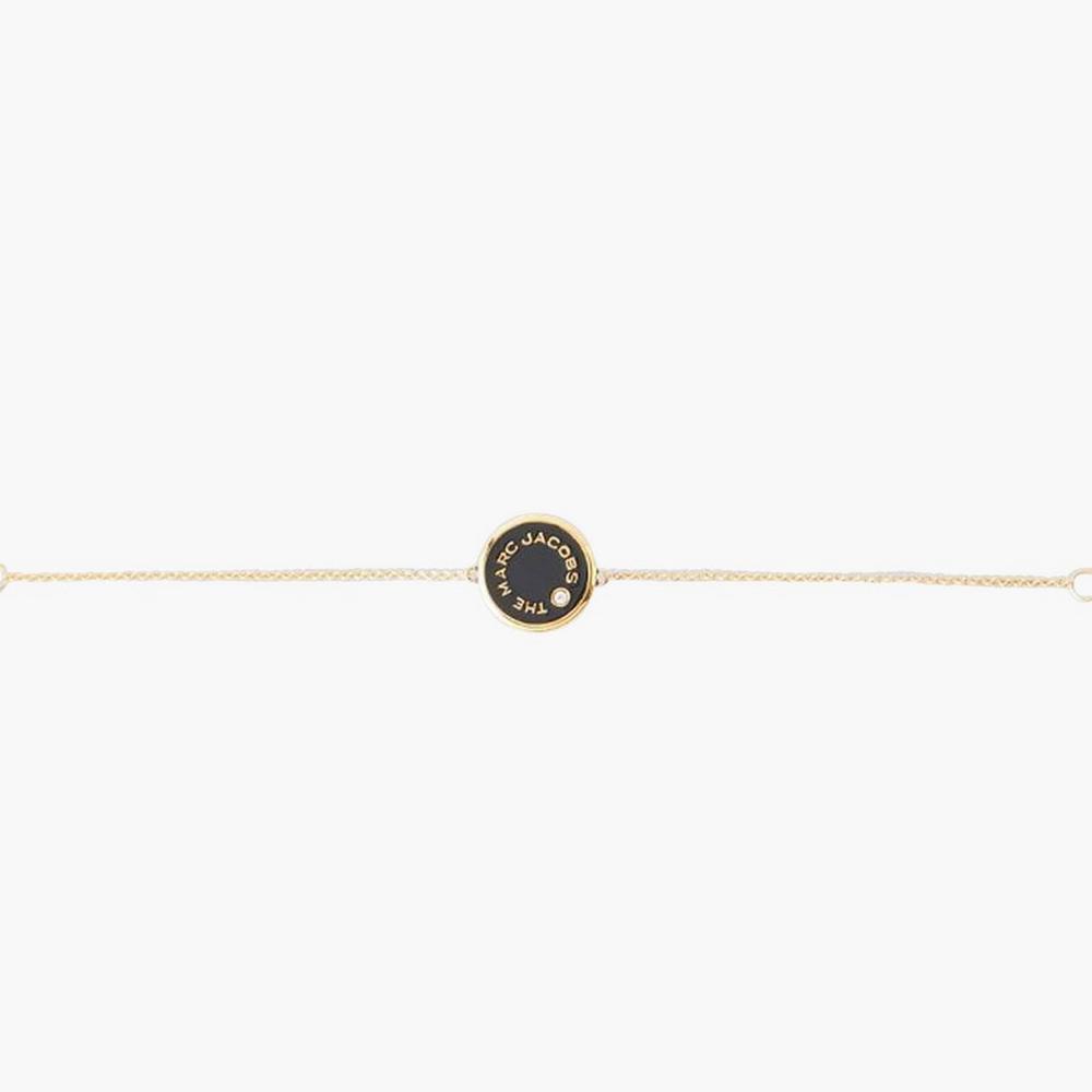 Pulsera Marc Jacobs Medallion Mujer Creme Doradas | WUQV-15924