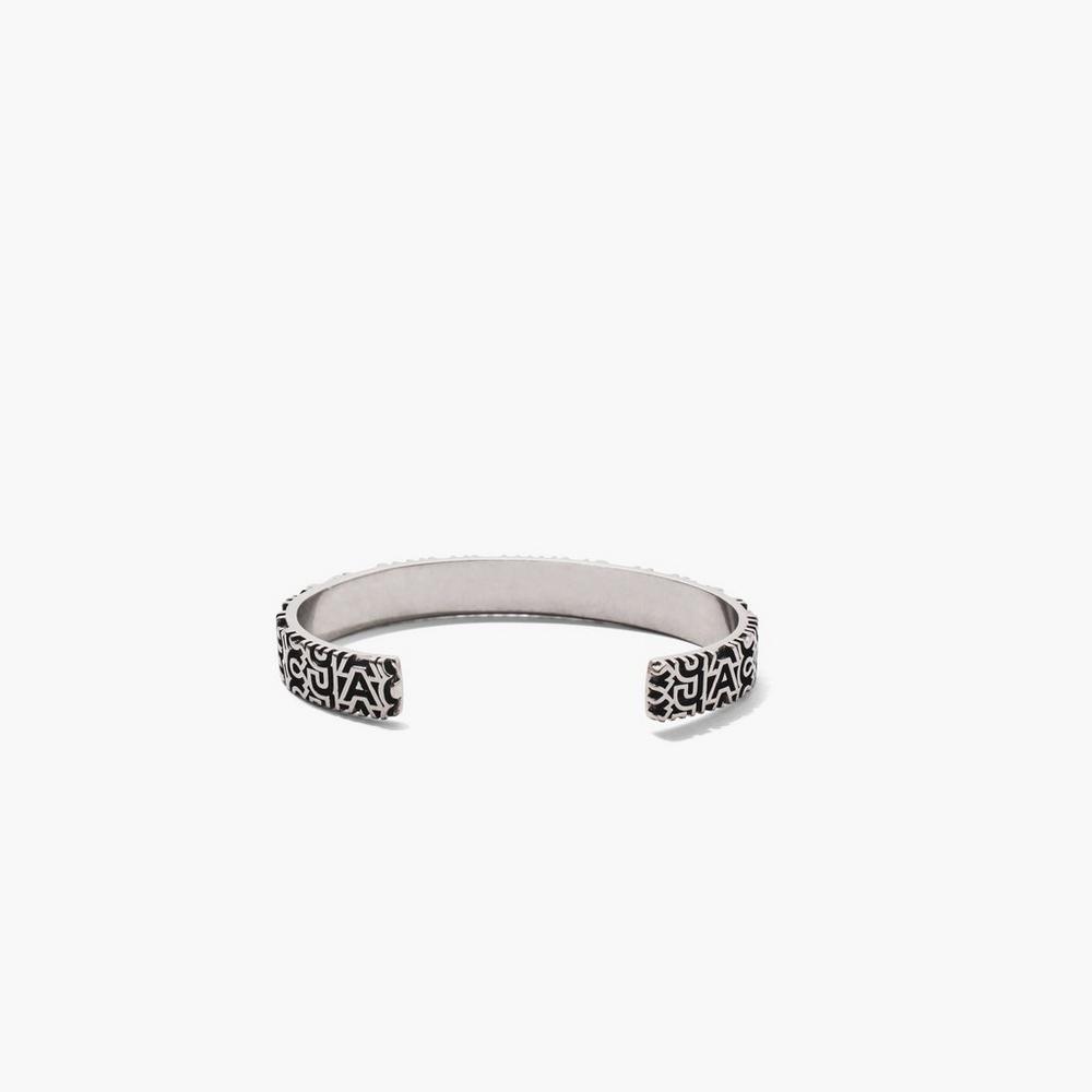 Pulsera Marc Jacobs Monogram Engraved Mujer Plateadas | NYIP-57469