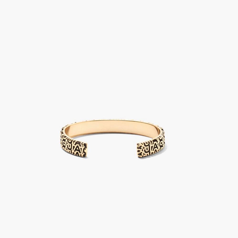 Pulsera Marc Jacobs Monogram Engraved Mujer Doradas | XBUK-54172