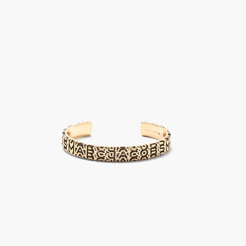 Pulsera Marc Jacobs Monogram Engraved Mujer Doradas | XBUK-54172