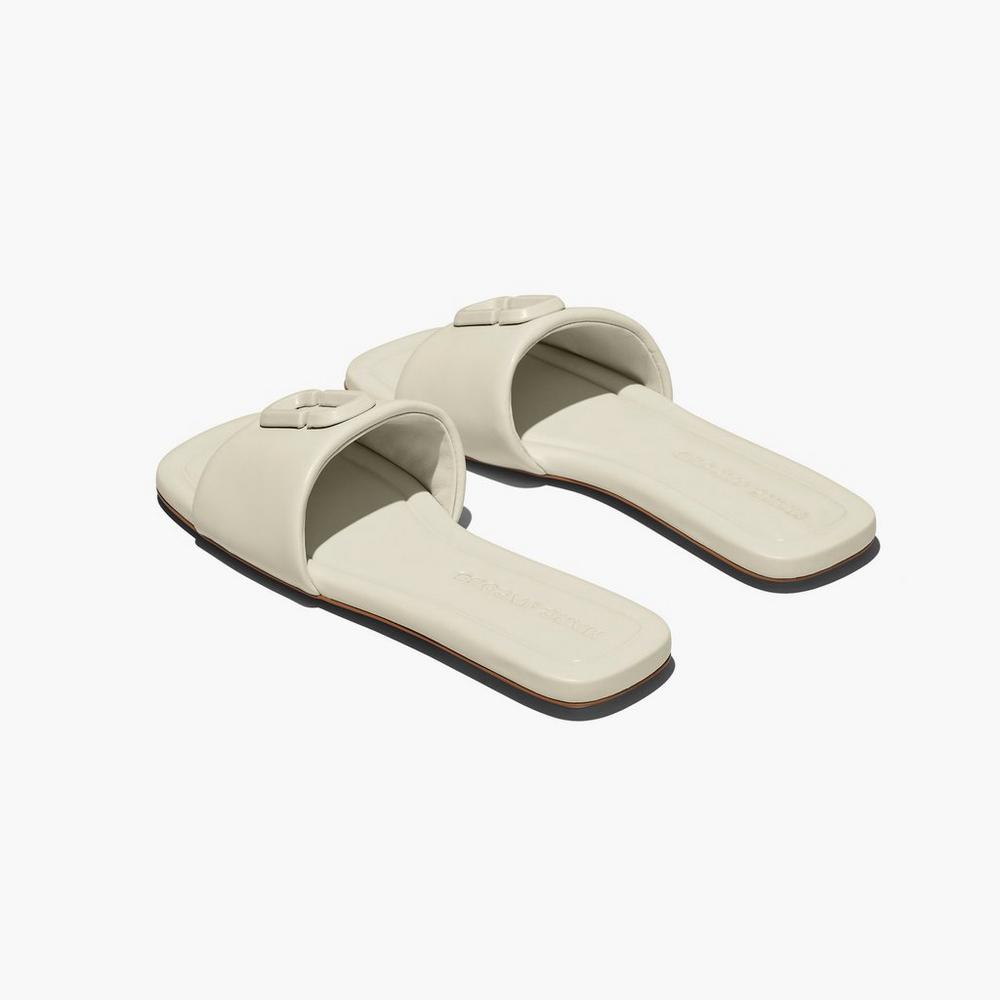 Sandalias Marc Jacobs J Marc Leather Mujer Blancas | FGCH-83124