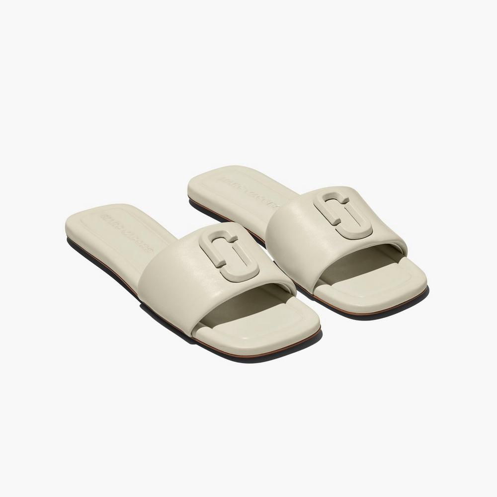 Sandalias Marc Jacobs J Marc Leather Mujer Blancas | FGCH-83124