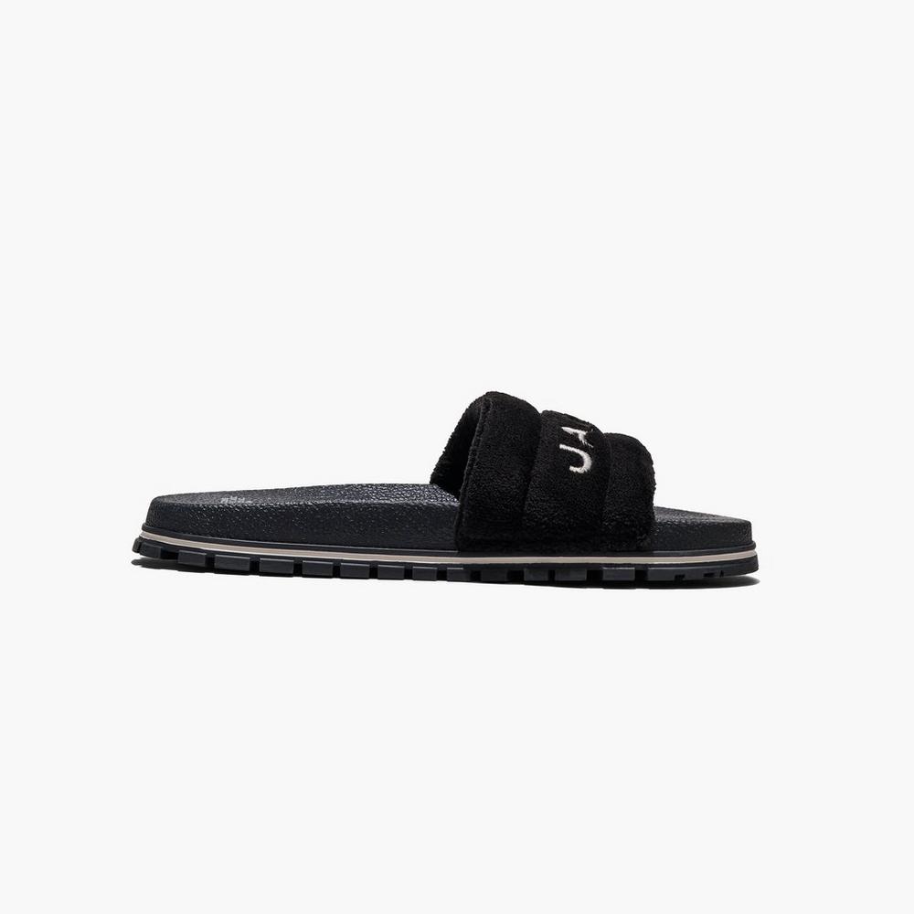 Slide Marc Jacobs Terry Mujer Negras | BXFT-16805