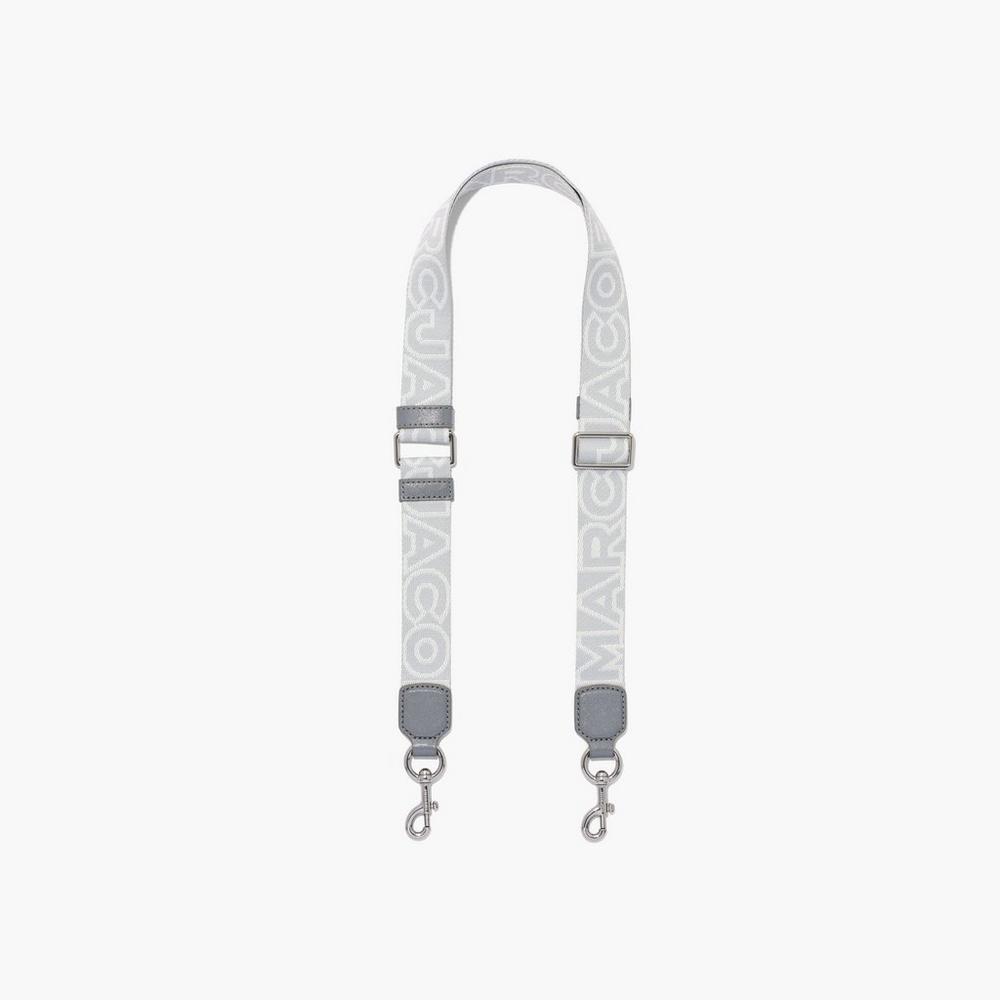 Strap Marc Jacobs Thin Outline Logo Webbing Mujer Gris Multicolor | TORP-06839