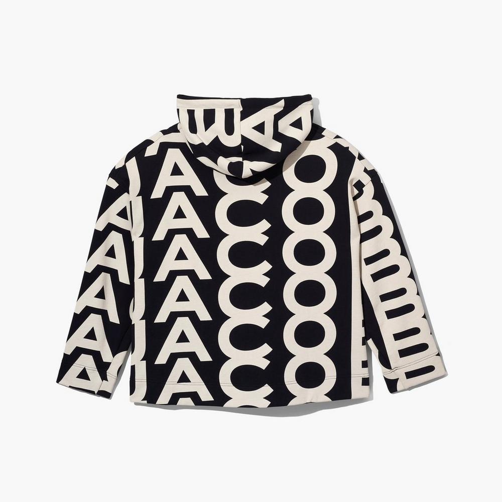 Sudadera Con Capucha Marc Jacobs Monogram Oversized Mujer Negras | IHFT-38412