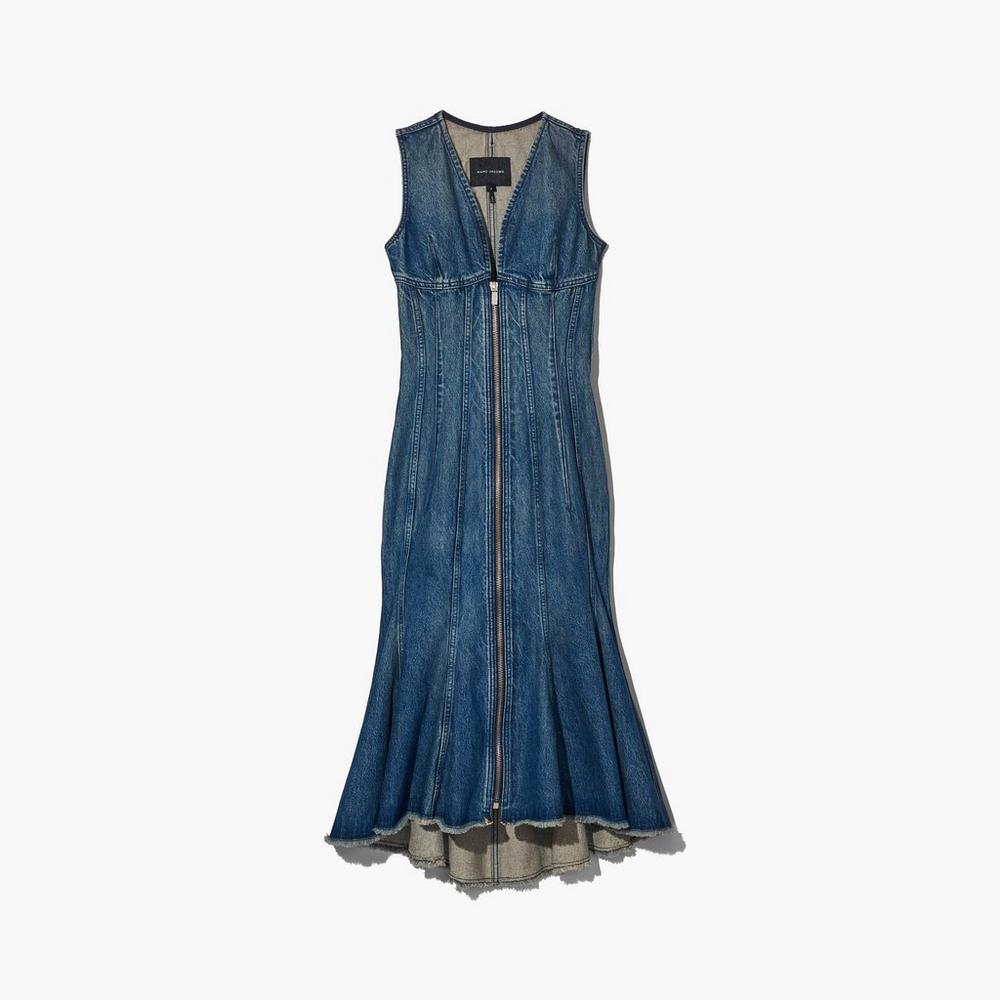 Vestido Marc Jacobs Wave Denim Mujer Azules | CZGW-06547