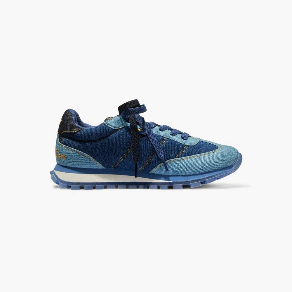 Zapatillas Marc Jacobs Denim Jogger Mujer Azules Multicolor | VSCH-74305