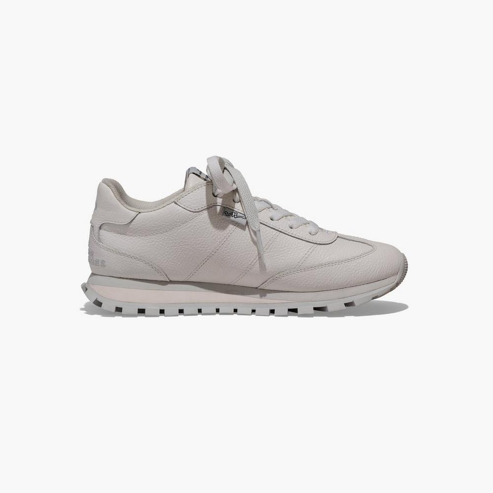 Zapatillas Marc Jacobs Leather Jogger Mujer Blancas | FXKL-94073