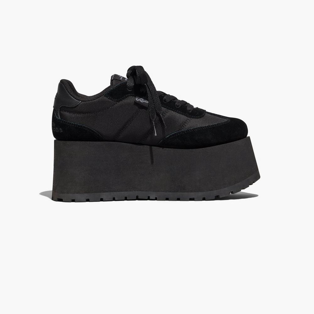 Zapatillas Marc Jacobs Plataforma Jogger Mujer Negras | CHFS-34528