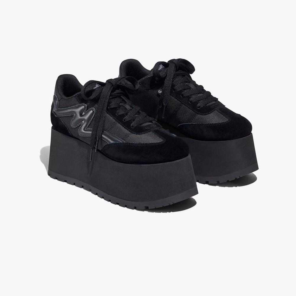 Zapatillas Marc Jacobs Plataforma Jogger Mujer Negras | CHFS-34528