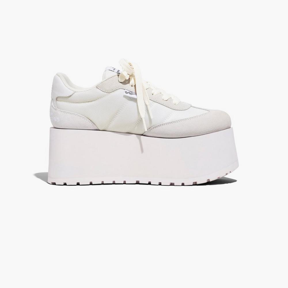 Zapatillas Marc Jacobs Plataforma Jogger Mujer Blancas | JIEF-80659